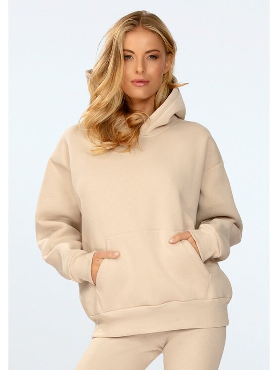 DKaren Sport DKaren Sport Bluza Oseye Beżowy Classic Fit