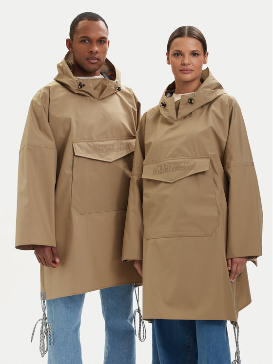 Napapijri Napapijri Dežna jakna A-Raincape L NP0A4H4DN2D1 Bež Oversize