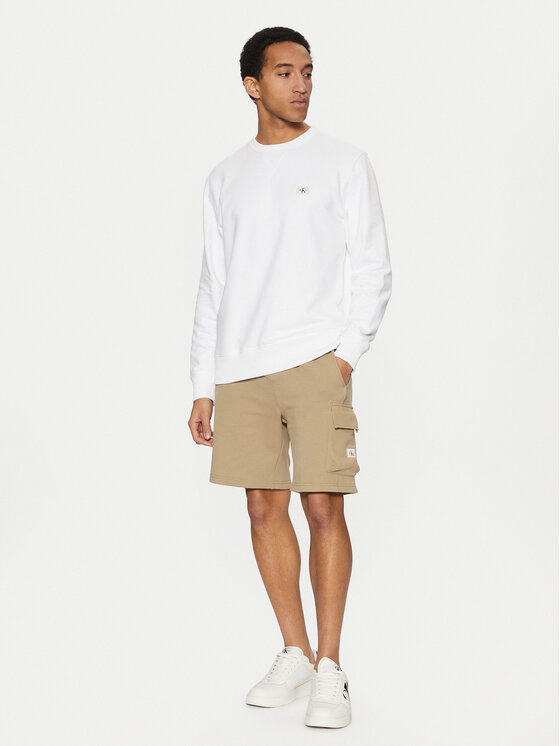 Calvin Klein Jeans Calvin Klein Jeans Szorty sportowe J30J327284 Beżowy Regular Fit