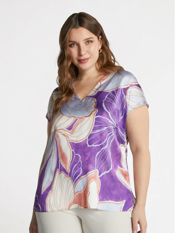 Fiorella Rubino Fiorella Rubino Blusa 2800T002311N0V9 Viola Regular Fit