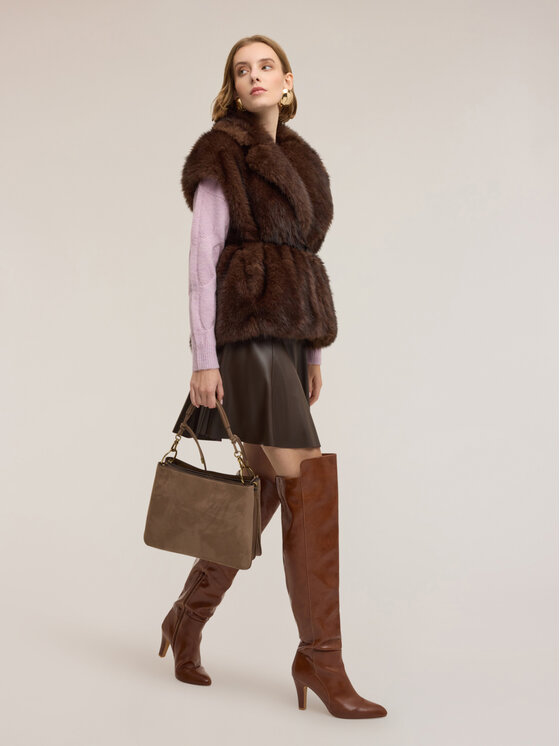 Motivi Motivi Pelliccia 80006000017N032 Marrone Regular Fit