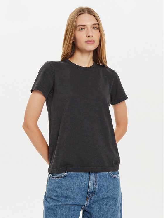 Lee Lee Тишърт Perfect 112355164 Черен Regular Fit