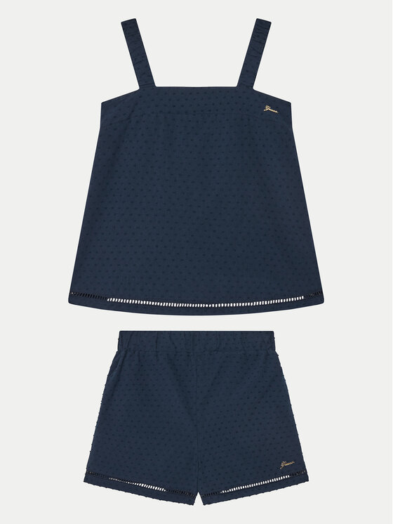 Guess Guess Dječji set J5GG00 WH6M4 Tamnoplava Regular Fit