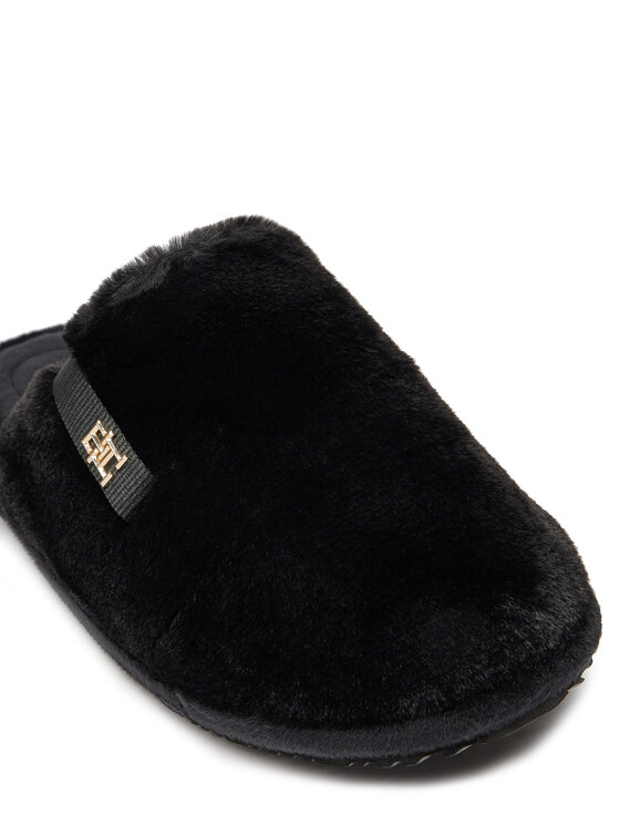 Tommy Hilfiger Tommy Hilfiger Kapcie Trenerzy Confort Home FW0FW08138 Czarny