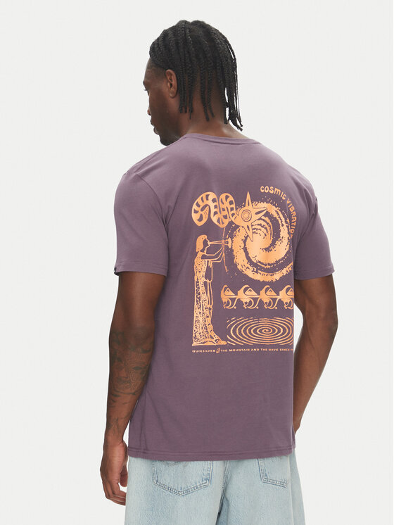 Quiksilver Quiksilver T-Shirt EQYZT08053 Fialová Regular Fit