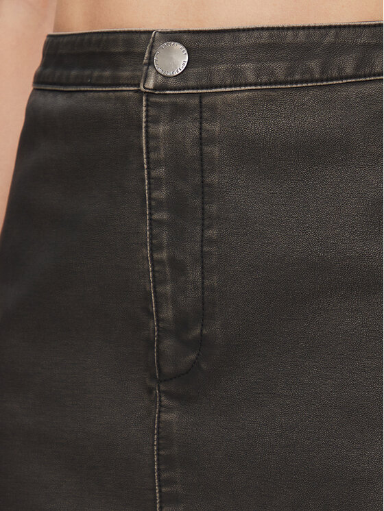 Noisy May Noisy May Fustă din imitație de piele Saorise 27028696 Negru Regular Fit