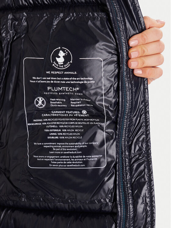 Save The Duck Save The Duck Зимове пальто D45510W LOVE21 Голубий Regular Fit