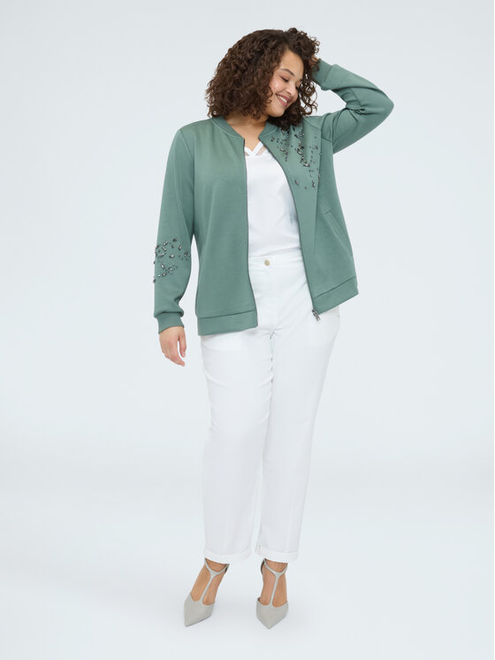 Fiorella Rubino Fiorella Rubino Felpa G847L008962N035 Verde A-Line Fit