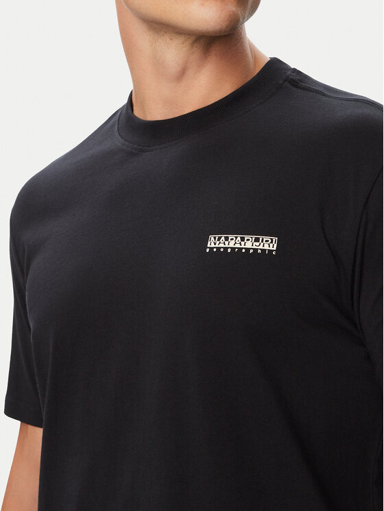 Napapijri Napapijri T-shirt Smallbox NP0A88TR Crna Regular Fit