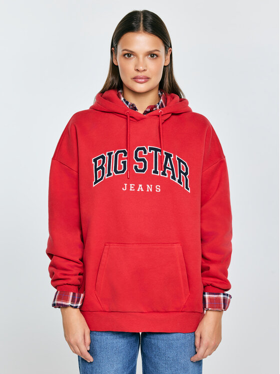 BIG STAR BIG STAR Bluza RUBIALSSA Czerwony Basic Fit