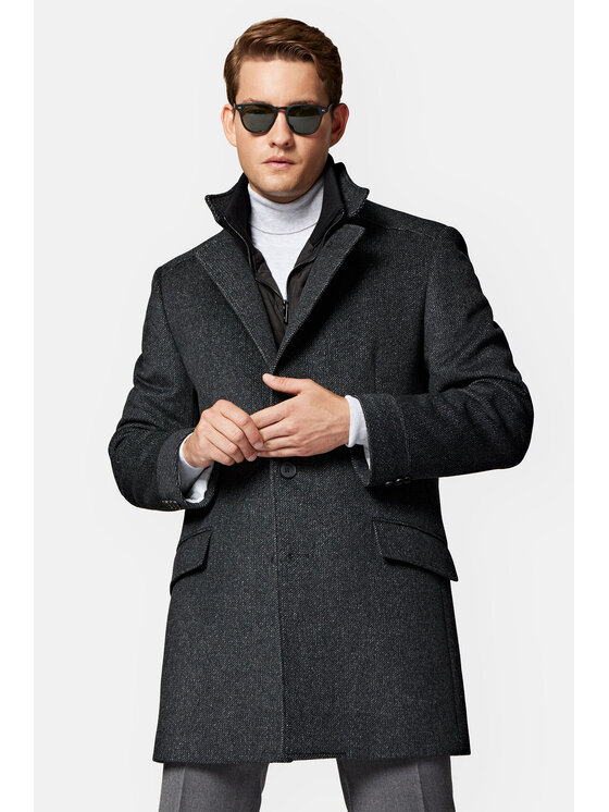 Lancerto Lancerto Płaszcz zimowy Vasco PC073223000004 Szary Regular Fit