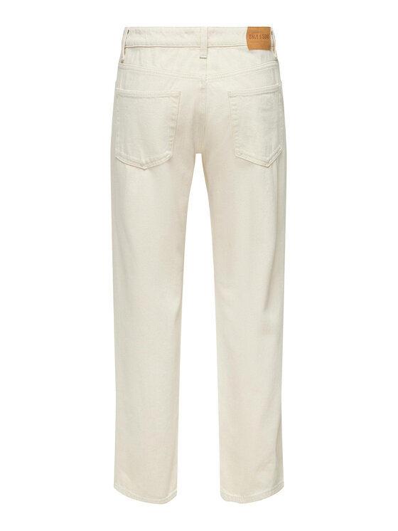 Only & Sons Only & Sons Džínsy 22025917 Biela Loose Fit
