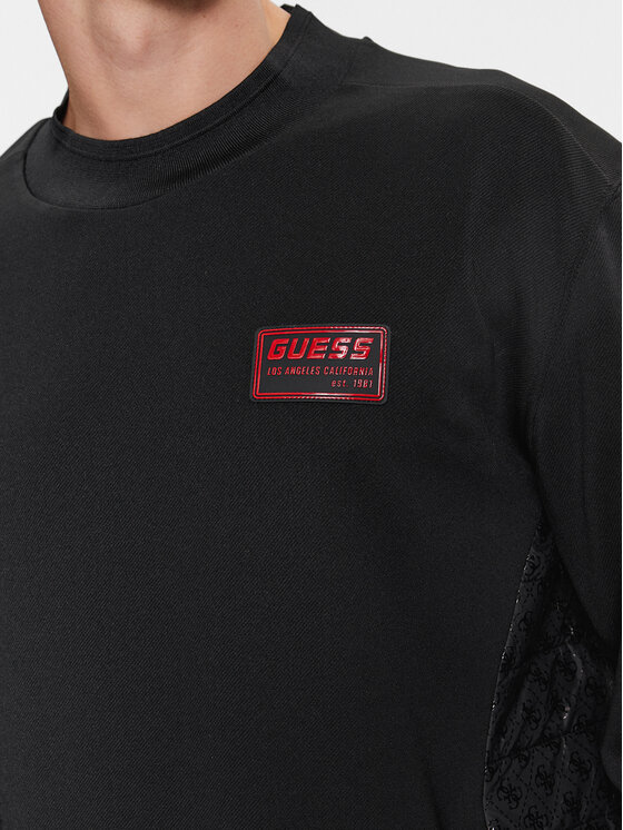 Guess Guess Bluza Gaston Z4RQ01 KBO62 Czarny Regular Fit