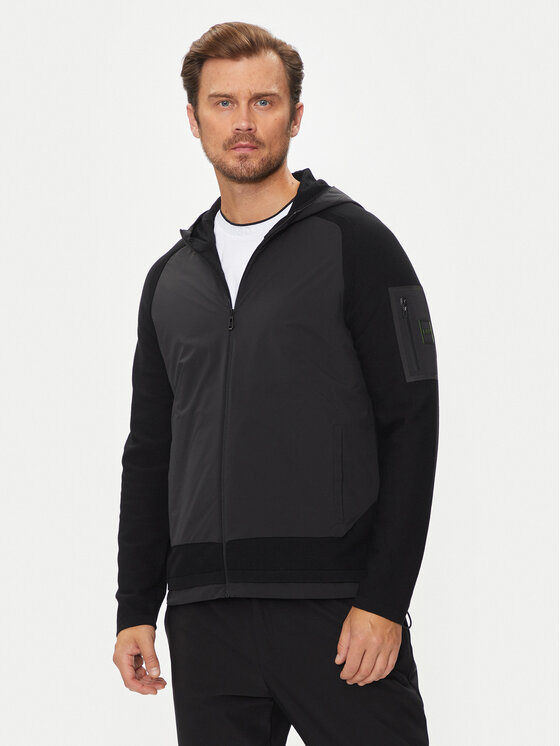 Boss Giacca di transizione Modak 50517091 Nero Relaxed Fit, taglia : L