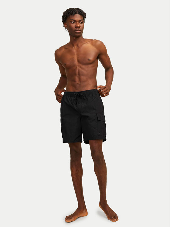 Jack&Jones Jack&Jones Σορτς κολύμβησης Jpstfiji 12257214 Μαύρο Regular Fit