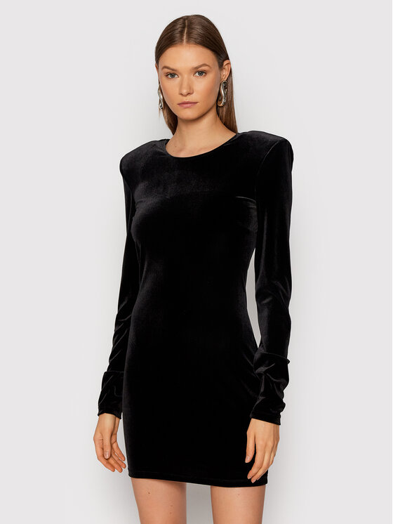Patrizia Pepe Patrizia Pepe Sukienka koktajlowa 2A2308/A9V2-K103 Czarny Slim Fit