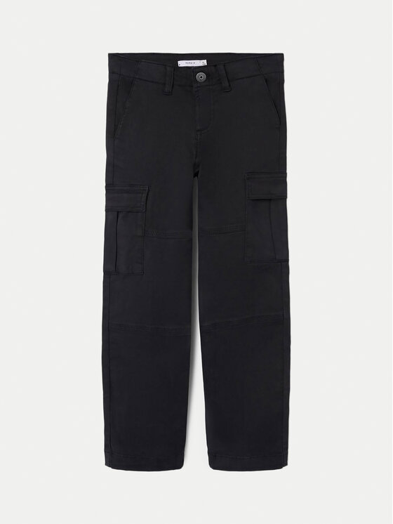 NAME IT NAME IT Παντελόνι υφασμάτινο 13234676 Μαύρο Slim Fit