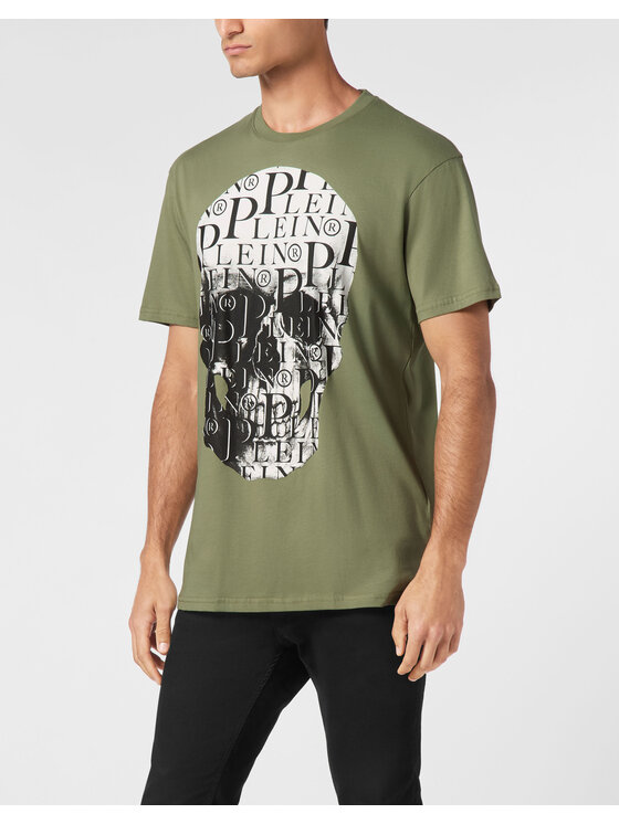 PHILIPP PLEIN PHILIPP PLEIN T-Shirt 9419 Zielony Regular Fit