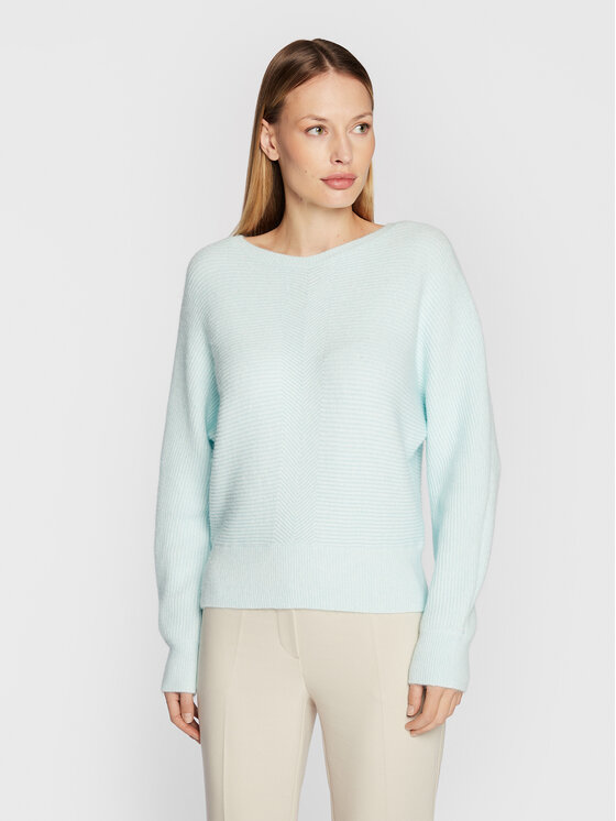 Comma Pulover 2120243 Albastru Regular Fit