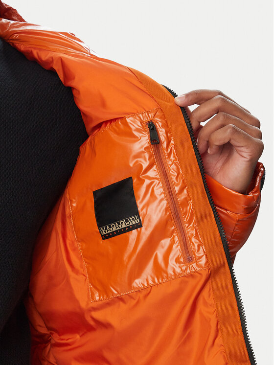 Napapijri Napapijri Зимно яке A-Terez Shiny NP0A8AO2 Оранжев Regular Fit
