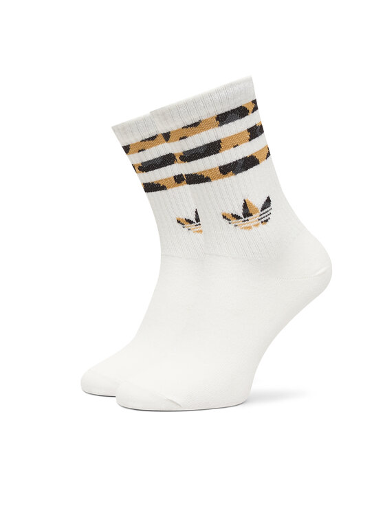 adidas adidas Skarpety długie Leopard JV7855 Brązowy