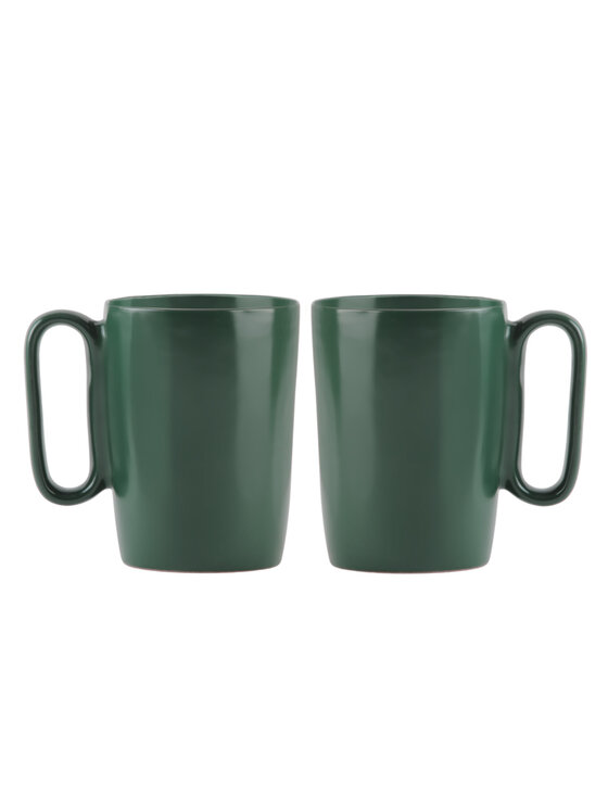 Vialli Design Vialli Design Komplet kubków 2 KUBKI CERAM.Z USZKIEM 250ML FUORI ZIEL.30039 Zielony