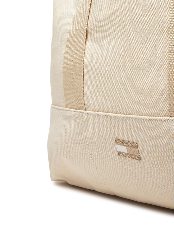 Tommy Jeans Tommy Jeans Τσάντα Tjw Tote Edition Canvas AW0AW17542 Μπεζ