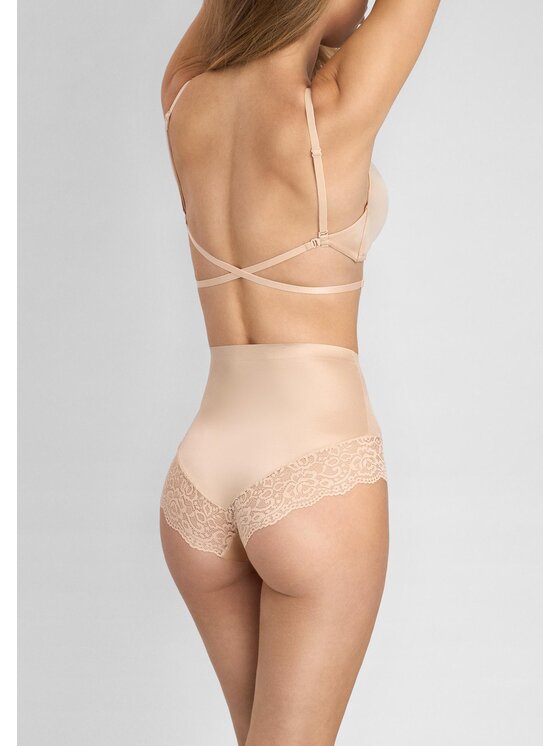 Poupée Marilyn Poupée Marilyn Figi klasyczne z wysokim stanem LACE SHINE Beżowy