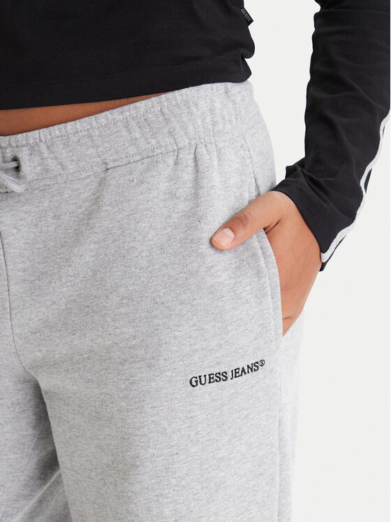 Guess Jeans Guess Jeans Teplákové kalhoty W6RB52 K68I4 Šedá Regular Fit