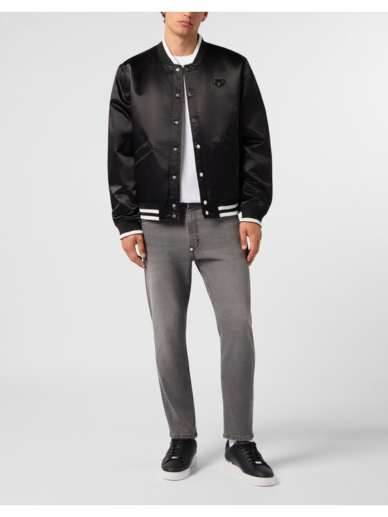 PHILIPP PLEIN PHILIPP PLEIN Bunda bomber 31476 Černá Regular Fit