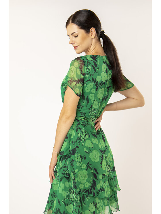 QUIOSQUE QUIOSQUE Každodenné šaty SALMA DRESS BIS2 Zelená Regular Fit