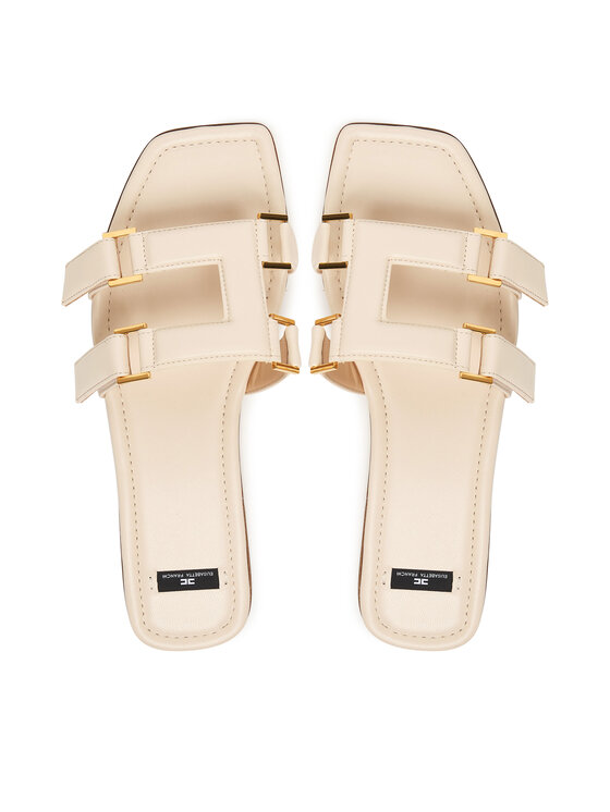 Elisabetta Franchi Elisabetta Franchi Klapki SA-50L-62E2-V550 Kremowy