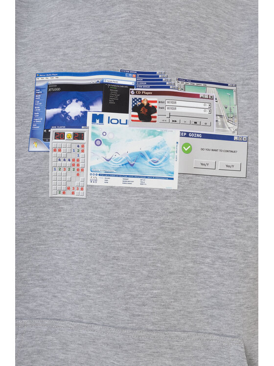 Mercur Mercur Bluza Explorer Szary Comfort Fit