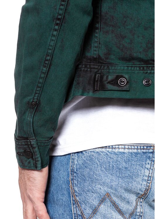 Lee Lee Giacca di jeans RIDER JACKET Verde Slim Fit