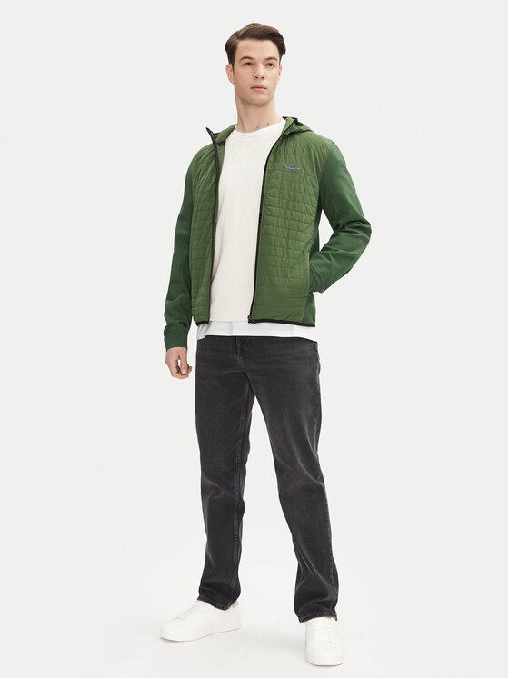 Aeronautica Militare Aeronautica Militare Kurtka przejściowa 251AF498F559 Zielony Regular Fit