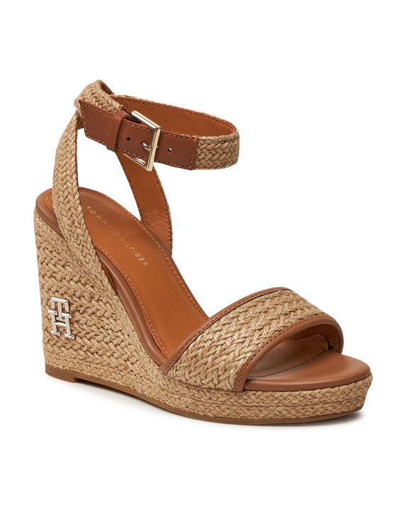 Tommy Hilfiger Tommy Hilfiger Espadrile Th Rope High Wedge Sandal FW0FW07926 Bež