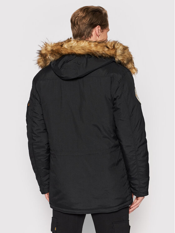 Alpha Industries Alpha Industries Žieminė striukė 123144 Juoda Regular Fit