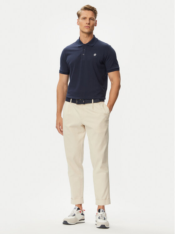 Beverly Hills Polo Club Beverly Hills Polo Club Polo P-SS26M-P450124 Tumši zils Regular Fit