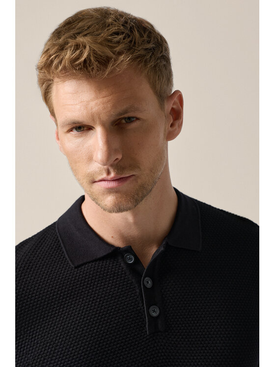 Lancerto Lancerto Polo Mirko PO073126000014 Czarny Regular Fit