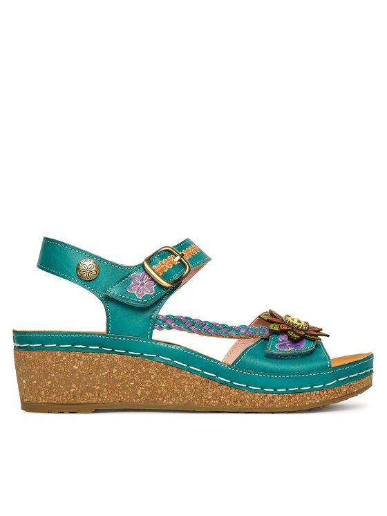 Laura Vita Laura Vita Босоніжки Facscineo 09 Бірюзовий