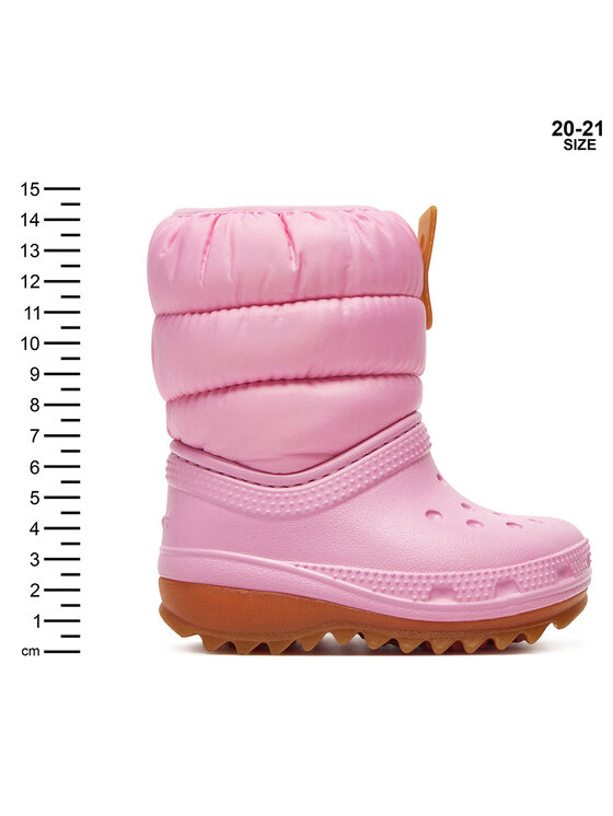 Crocs Crocs Μπότες Χιονιού Classic Neo Puff Boot T 207683 Ροζ