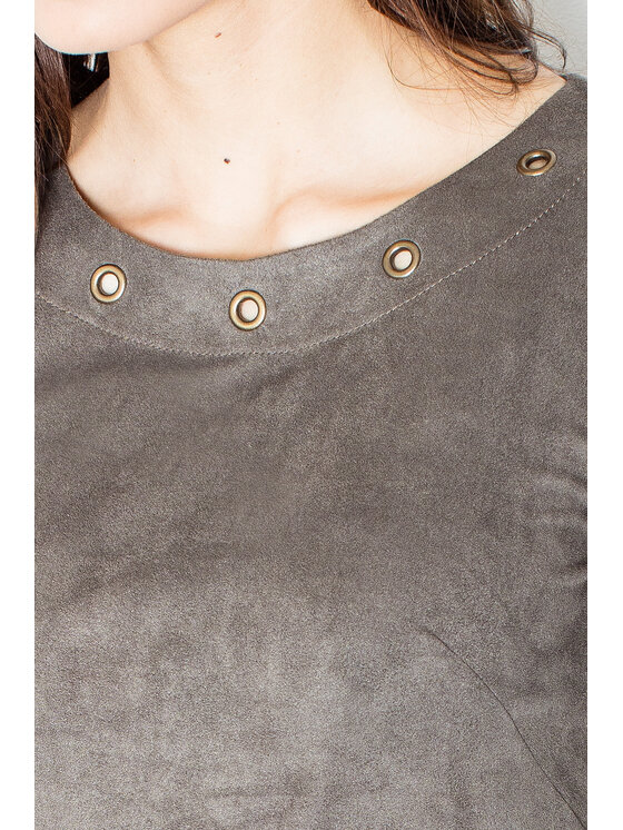 FIGL FIGL Φόρεμα M455 Χακί Regular Fit