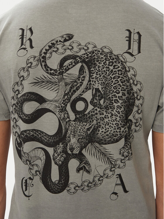 RVCA RVCA Marškinėliai Benj Battle Ss 23A351540 Žalia Regular Fit