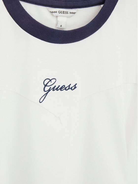 Guess Guess Sukienka codzienna J6GK03 J1314 Biały Regular Fit