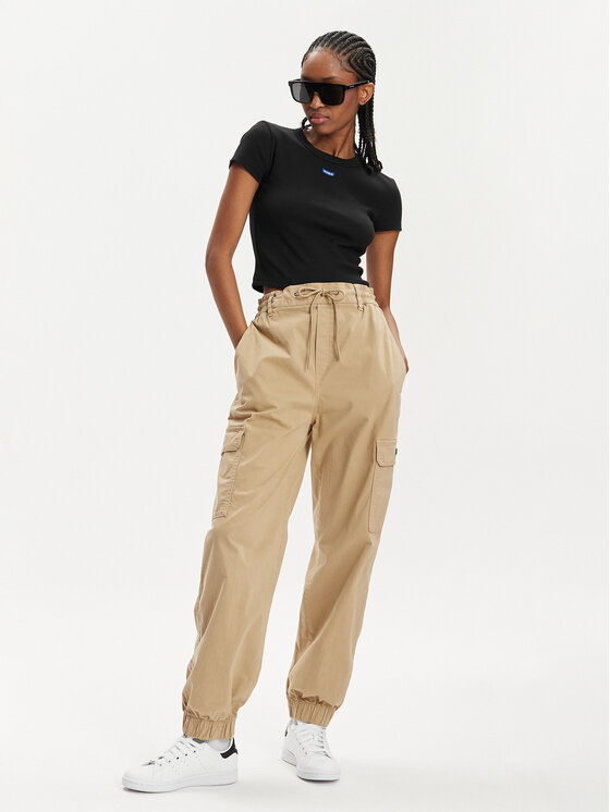 HUGO Hugo T-krekls Baby 50510749 Melns Slim Fit