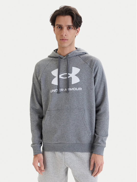 Under Armour Under Armour Bluză Ua Rival Fleece Logo 1379758 Gri Loose Fit