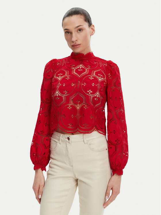 Morgan Blúzka 251-OMBRE Červená Regular Fit
