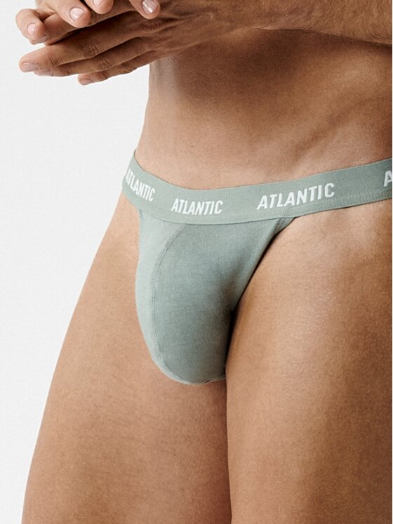 Atlantic Atlantic Slipy Tanga Granatowy