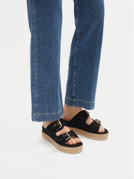 JENNY JENNY Espadrile LB-P1434-YLD Črna