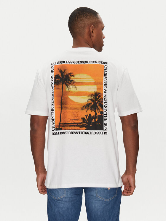 Guess Guess T-shirt F5GI10 I3Z14 Bijela Oversize